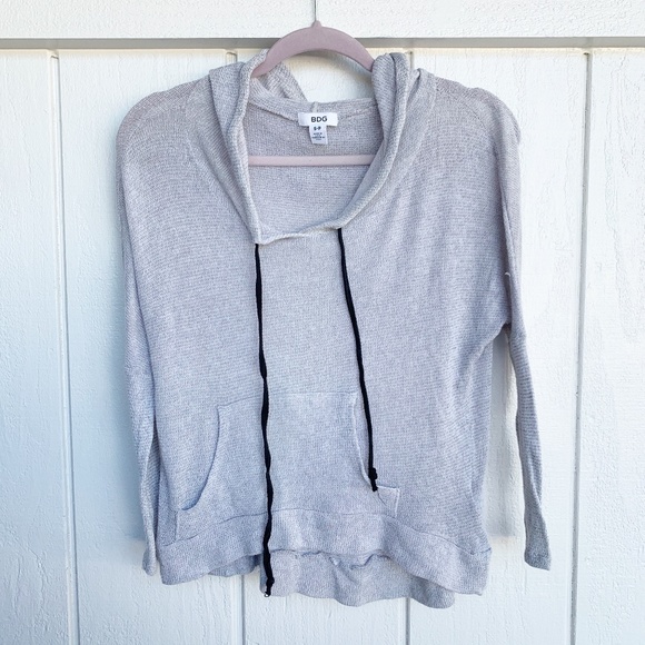 Urban Outfitters Tops - ✨ SALE✨ UO BDG Light Grey Black Hoodie S